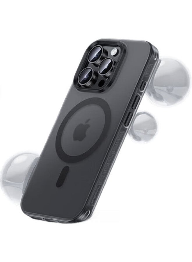 Benks Iphone 16 Pro Case, Shockproof Magnetic Shell For Iphone 16 Pro, Lightweight Sandstone Wear-Resistant Protective Cover For Men And Women, Fingerprint-Resistant, Black - Image 2
