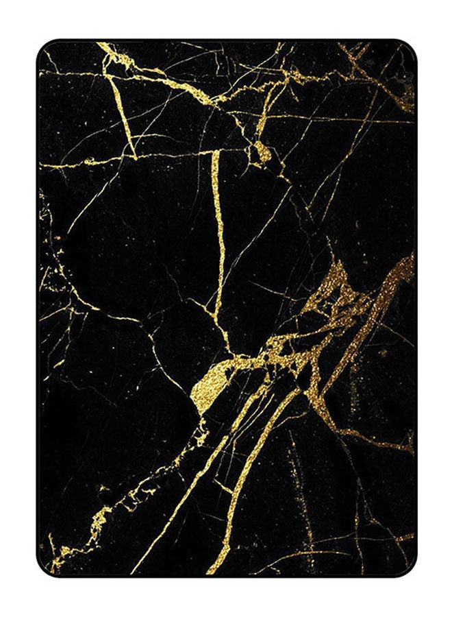 EYE CATCH Protective Case Cover For Apple Ipad Pro 11 (2024) Black & Golden Marble - Image 1