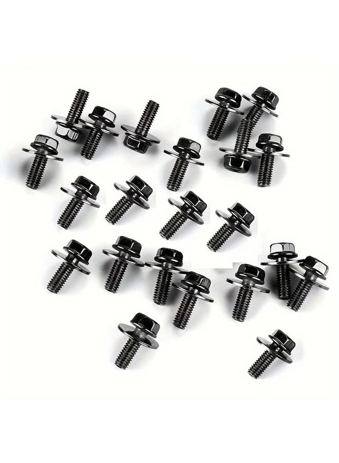 50pcs Metal U Shaped Nut Fastener Fender Mudguard Clamp Fixing Clip Car Auto Parts - Image 4