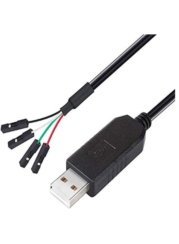 4 Pin USB To TTL Serial 3.3V Converter Adapter Cable 1 Meter - Image 1