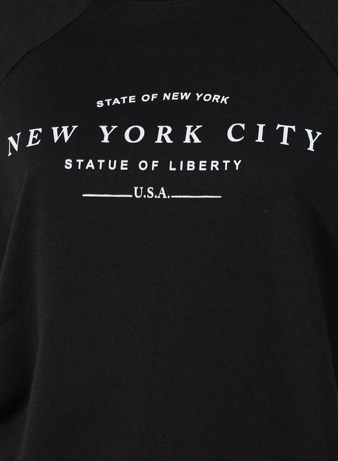Styli New York City Raglan Sleeves Top & Joggers Lounge Set