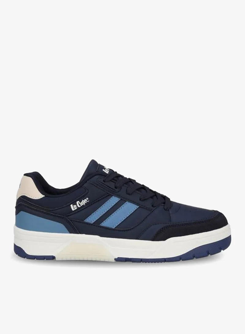 Lee Cooper NAVY Men Striped Lace-Up Ankle Sneakers for Men | Best Price UAE