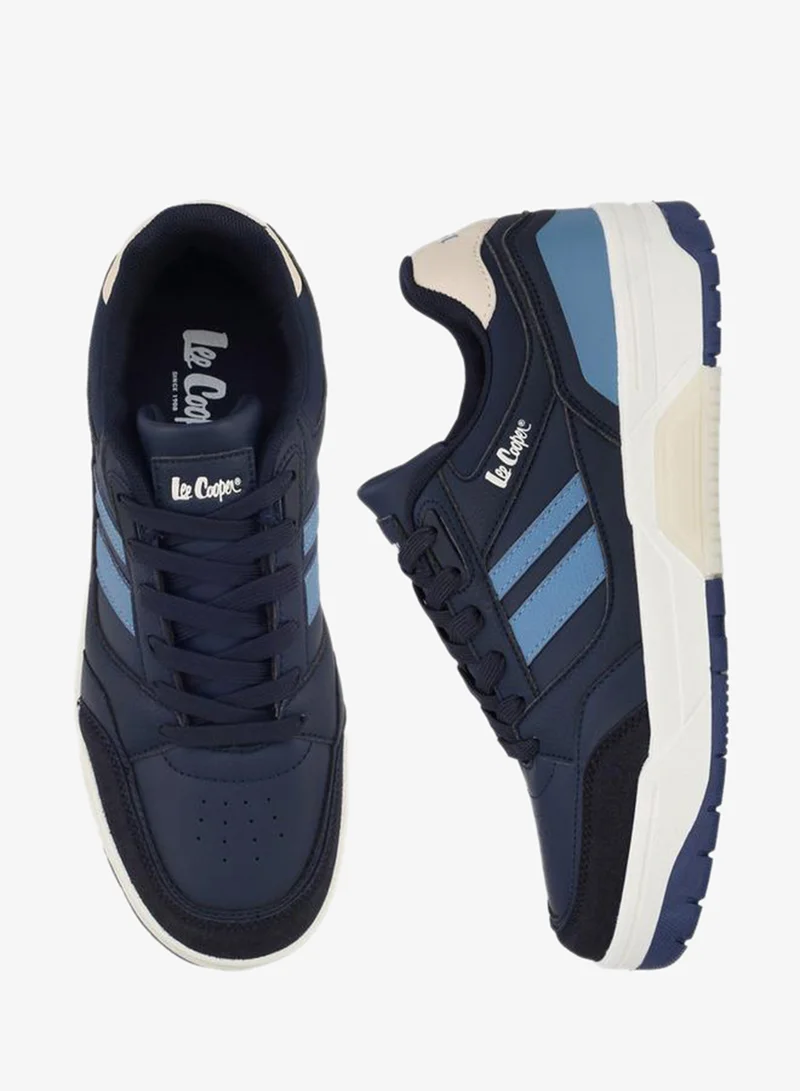 Lee Cooper Men Striped Lace-Up Ankle Sneakers