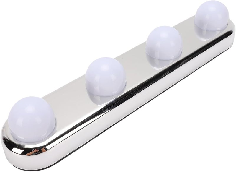 LED Makeup Light Portable Vanity Mirror Lights for Bathroom Bright Adjustable Wireless Makeup Light for Home and Travel Material: Plastic (White) - Image 1