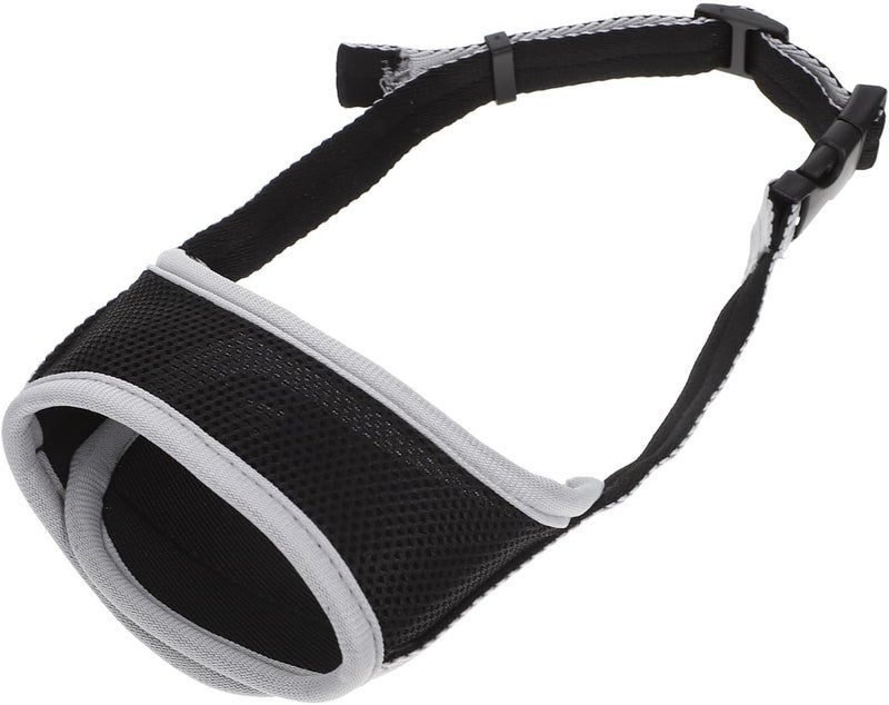 GALPADA Nylon Dog Muzzle Anti-bite Mesh Mouth Cover for Dogs Medium Size Reflective Outdoor Puppy Muzzle Preventing Barking and Eating - Image 1