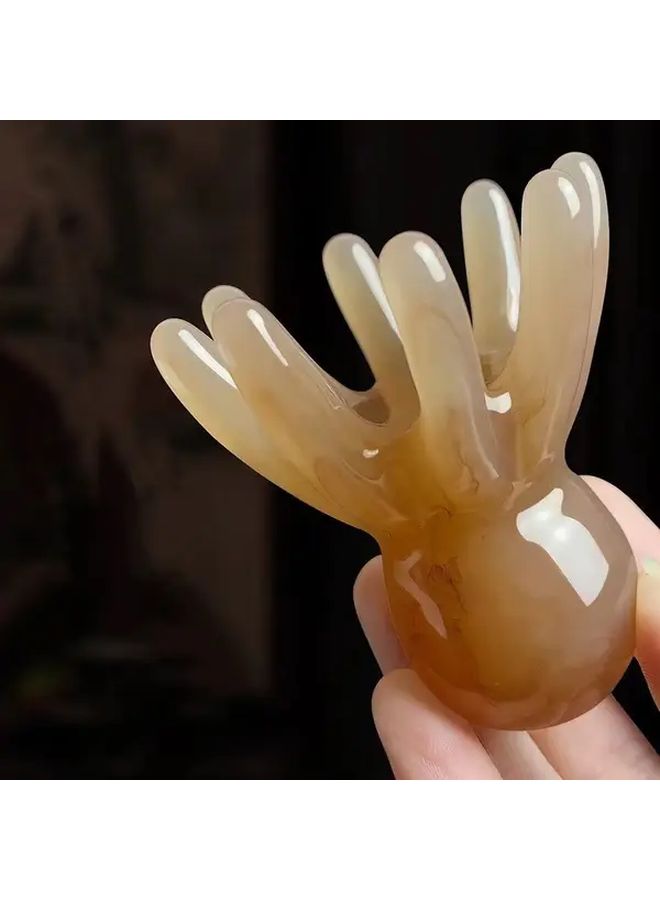 Octopus Head Massage Comb Ergonomic Scalp Massager with 8 Flexible Arms - Image 2