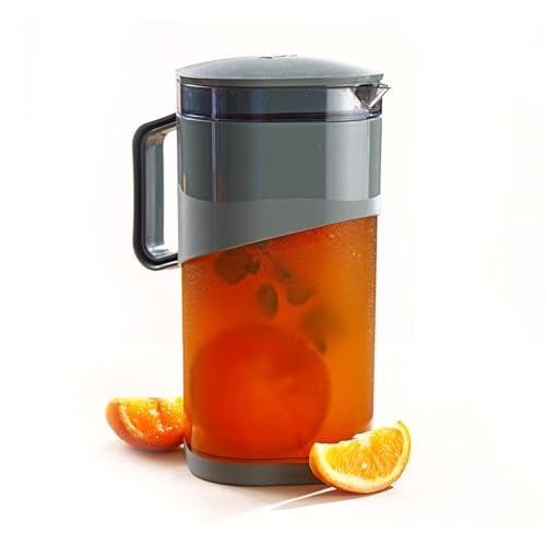 Ganesh Plastic Ravish Jug with Lid to Serve Ice Tea, Juice, Cocktail, Mocktail, Beverages, for Dining Table-Color May Vary,1600 ml - Image 1