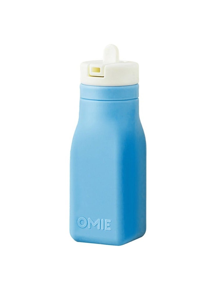 OMIE Soft Silicone Water Bottle, Blue - Image 5