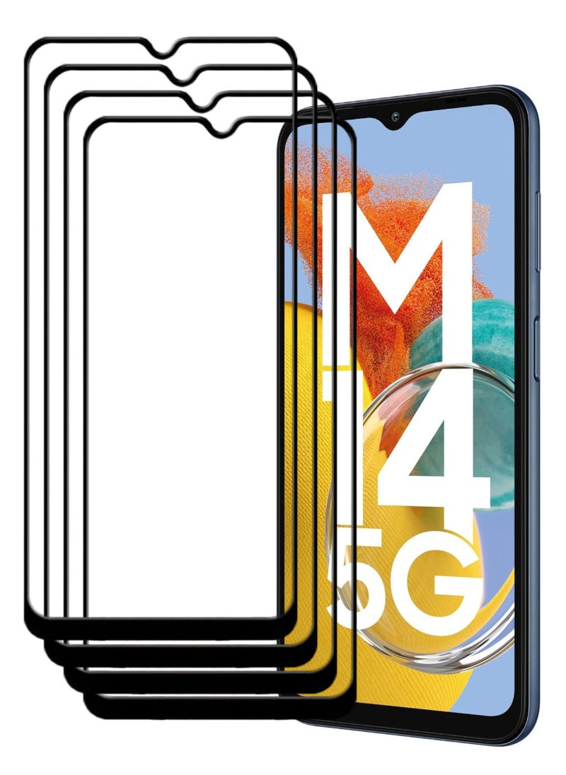 ACLIX 4 Pieces Antistatic ESD Dustproof Premium Quality High Definition Tempered Glass Screen Protector Designed For Samsung Galaxy M14 - Image 1