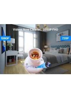 SPYTECTIFY SPYTECTIFY New Bulb Holder Camera Full HD WiFi 1080P Bulb Holder Camera Mini Security Camera with Video Recording Watch Live 24 HoursiWFCAM Pro  - Image 5