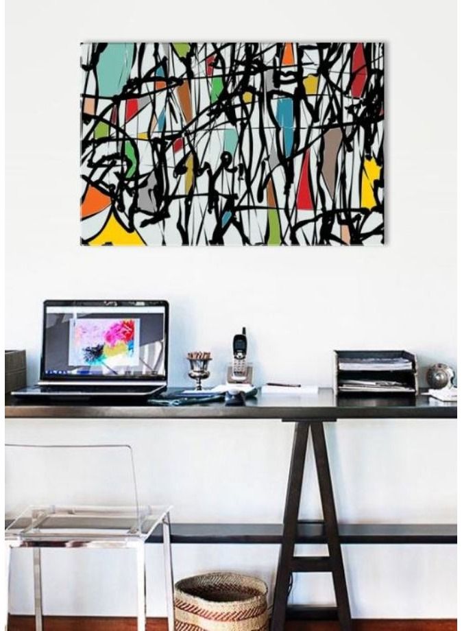 Abstract Wall Decor for Living Room Bedroom Wall Art Paintings Abstract Ink painting Wall Artworks Hang Pictures for Office Decoration - Image 2