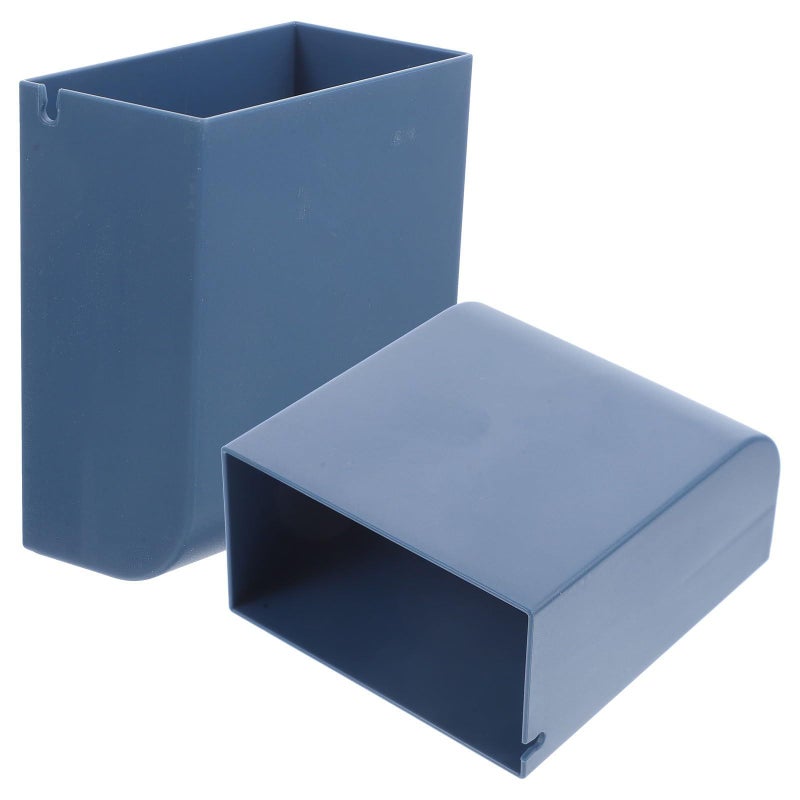 Blue Wall Mounted Pen Holder And Phone Stand No Punch Office Storage Rack - Image 2