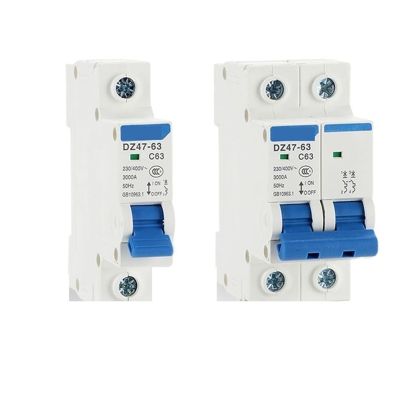 Circuit Breaker, MCB DZ47-63 1P 2P 3P 4Pole C45 4.5Ka AC Miniature Circuit Breaker Household Air Switch 60Hz(40a,1P) - Image 1