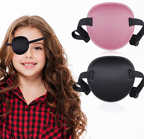 Fezog 2 Pcs Eye Patch Medical Eye Patches for Adults Kids Adjustable Eyepatch for RightLeft Eye Amblyopia Lazy Eye Patch - Image 2