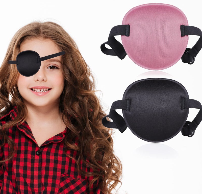 Fezog 2 Pcs Eye Patch Medical Eye Patches for Adults Kids Adjustable Eyepatch for RightLeft Eye Amblyopia Lazy Eye Patch - Image 3