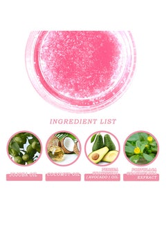 EELHOE Lip Scrub - Lip Scrubs Exfoliator And Moisturizer With Lip Brush - Natural Gentle Lip Treatment - Peach Sugar Lip Scrub For Dry - Cracked And Dark Lips  - Image 2