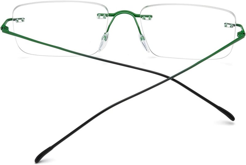 FONEX إطار نظارات تيتانيوم، نظارات بصرية بدون إطار للرجال والنساء F85634 - Image 5