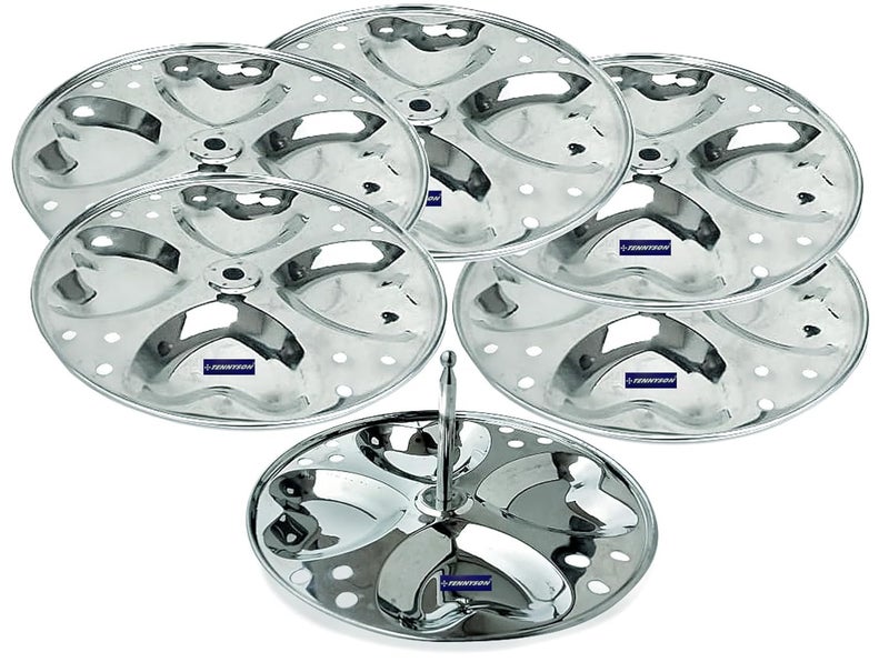 TENNYSON Jointless Idli Cooker with hearts idlies 6 Plates - Image 3