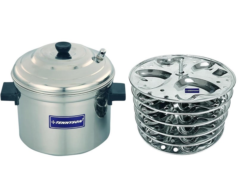 TENNYSON Jointless Idli Cooker with hearts idlies 6 Plates - Image 2