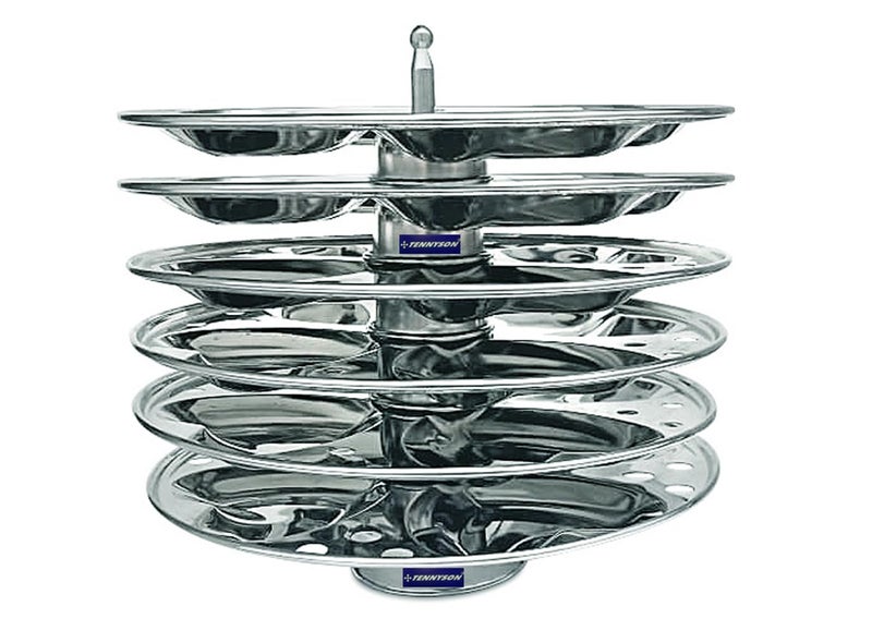 TENNYSON Jointless Idli Cooker with hearts idlies 6 Plates - Image 4
