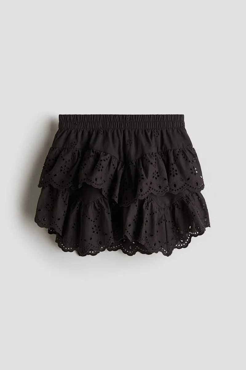 H&M Broderie anglaise cotton skirt