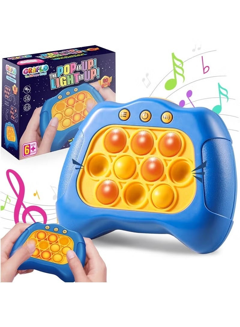 Pop It Console Game Light it Up Quick Push, Rapid Bubble Push Puzzle, Enhancing Memory Toy, Hand Eyes Coordination, Stress Relief, Brain Development Game for Kids, Teens & Adults 6+ Years - Image 1