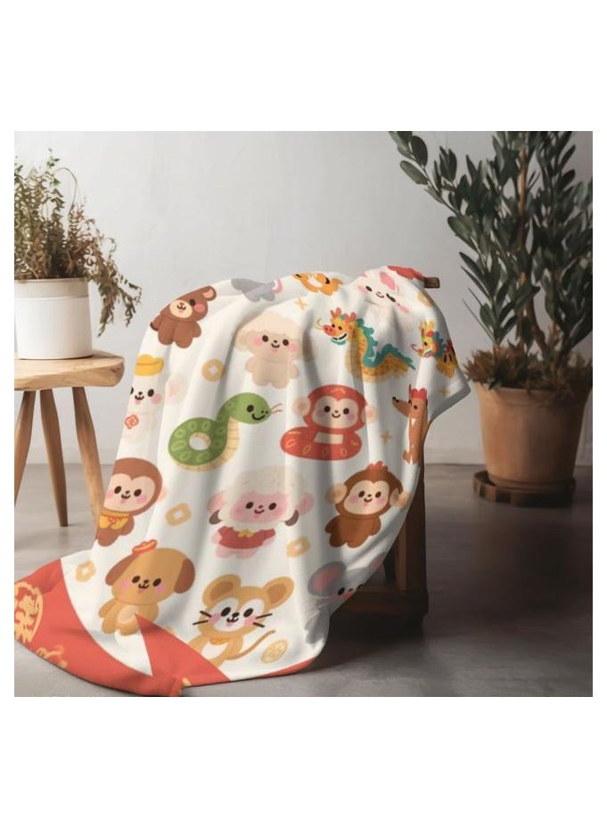 عام بطانية رقيقة من الفانيلا (دافئة ومريحة، ومناسبة للنوم واستخدام الألعاب وإزالة الغبار ومقاومة للرمل) 150 سم * 200 سم - 1158 - Image 1