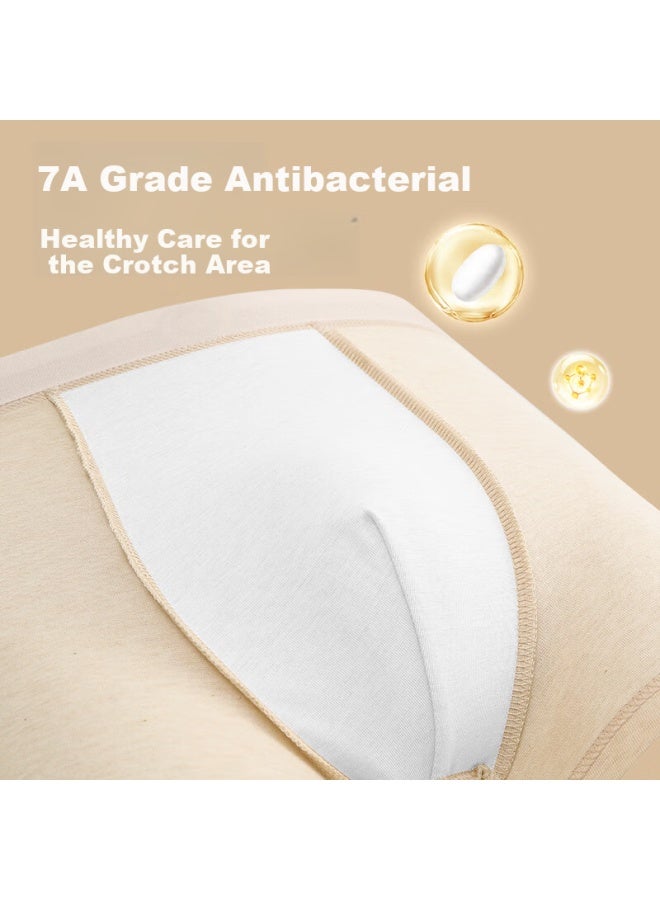 Yangxin Oxygen Heart 3-pack Natural Cotton Breathable Men's Underwear Silk Gusset Antibacterial High Elasticity Seamless Boxer Briefs For Men - Image 4