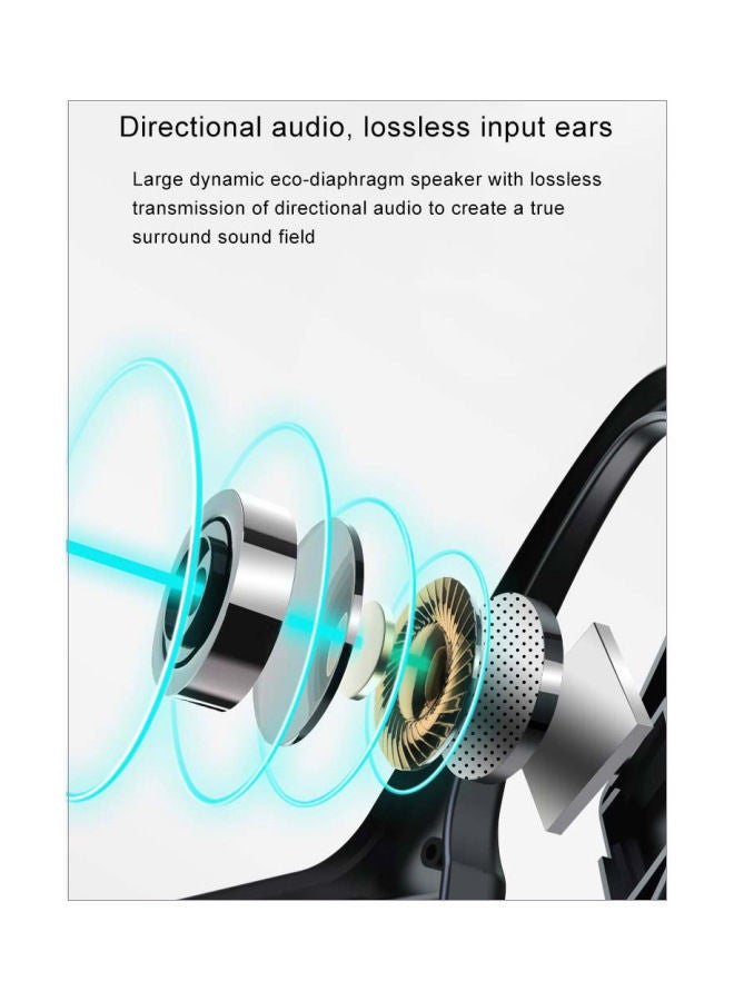 Y&D K08 Wireless In-Ear Bone Conduction Headphone Black - Image 2