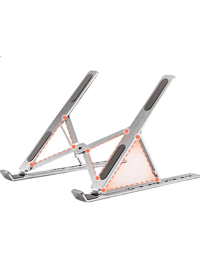 Nvv Laptop Stand Cooling Stand Folding Portable Desktop Riser For Huawei Apple Macbook Floating Handheld Stand Np-5A - Image 3