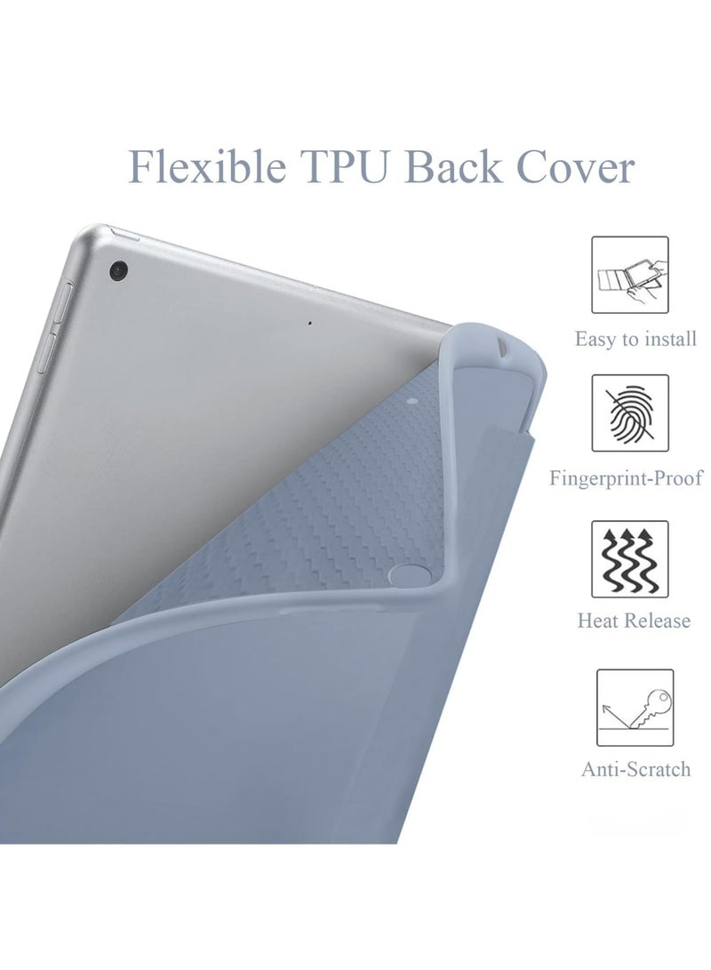 Captaintech Case Compatible with Lenovo Tab P12 (12.7 Inch) 2023 Tablet Slim Tri-fold Stand Soft TPU Back Shell Auto Wake/Sleep Anti-Drop Cover  - Image 5