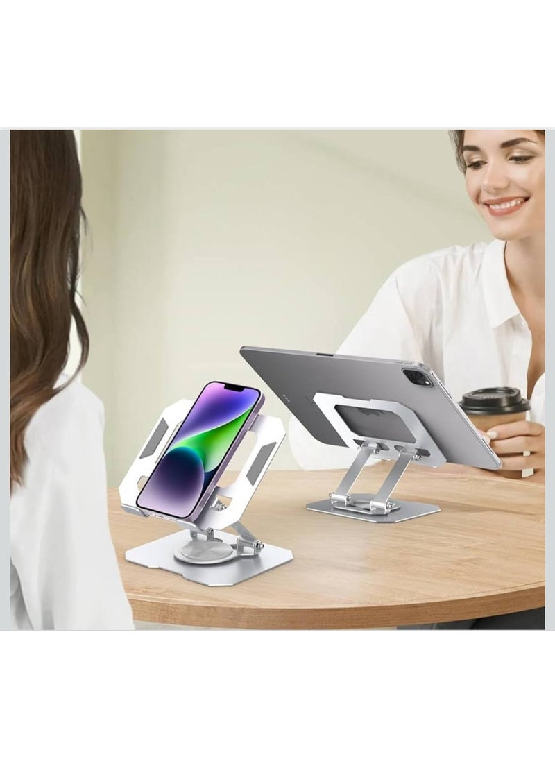360-degree adjustable tablet and iPad stand with a foldable design, all metal, 4.7-12.9 inch size - Image 3