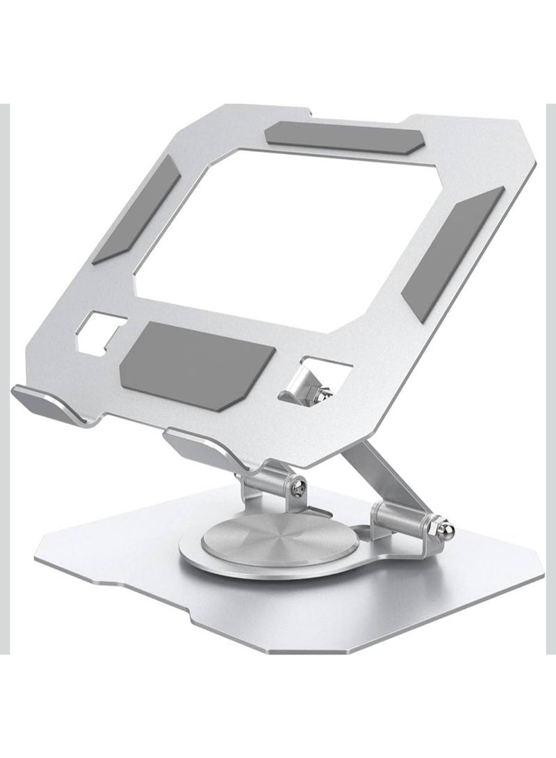 360-degree adjustable tablet and iPad stand with a foldable design, all metal, 4.7-12.9 inch size - Image 1
