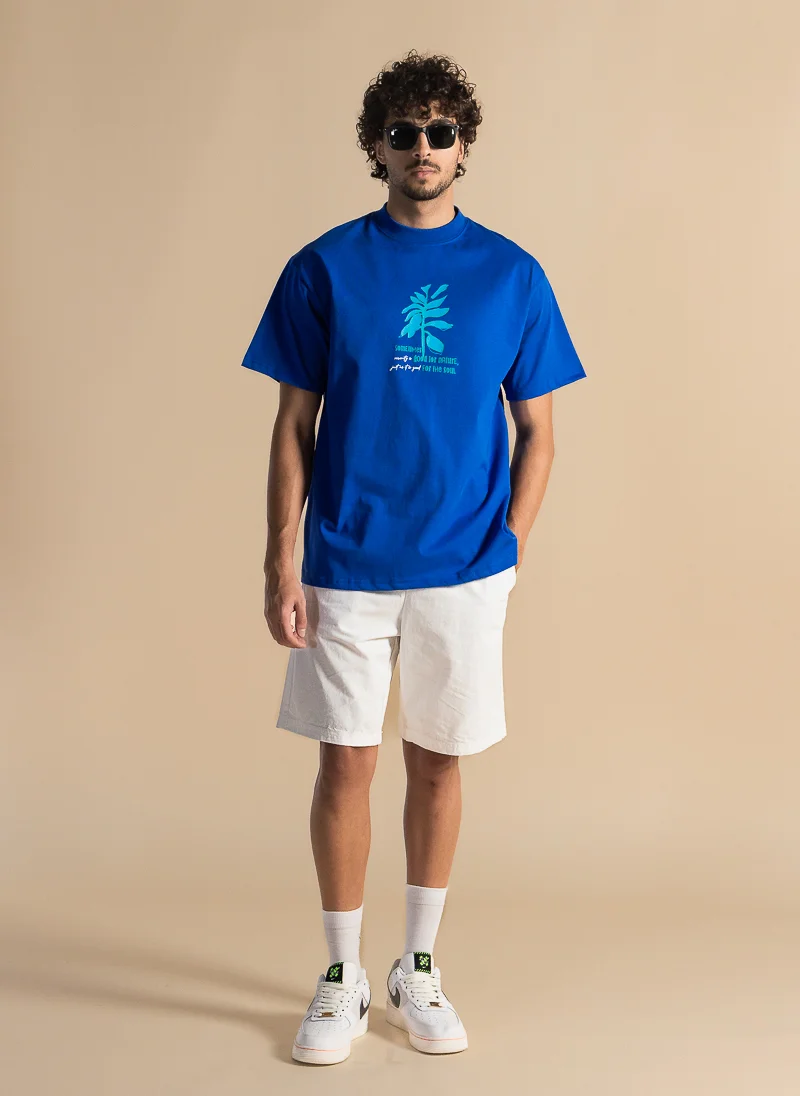 SHAPES CONTRAST PRINTED T-SHIRT