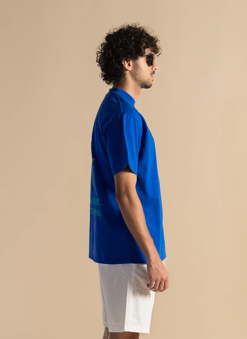 SHAPES CONTRAST PRINTED T-SHIRT