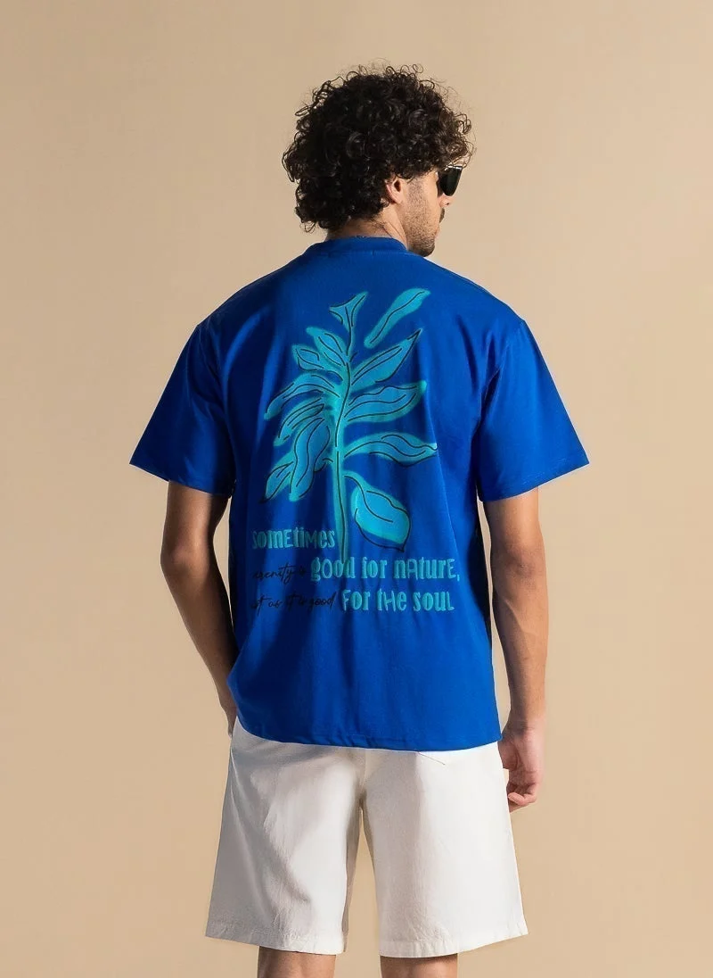 SHAPES CONTRAST PRINTED T-SHIRT