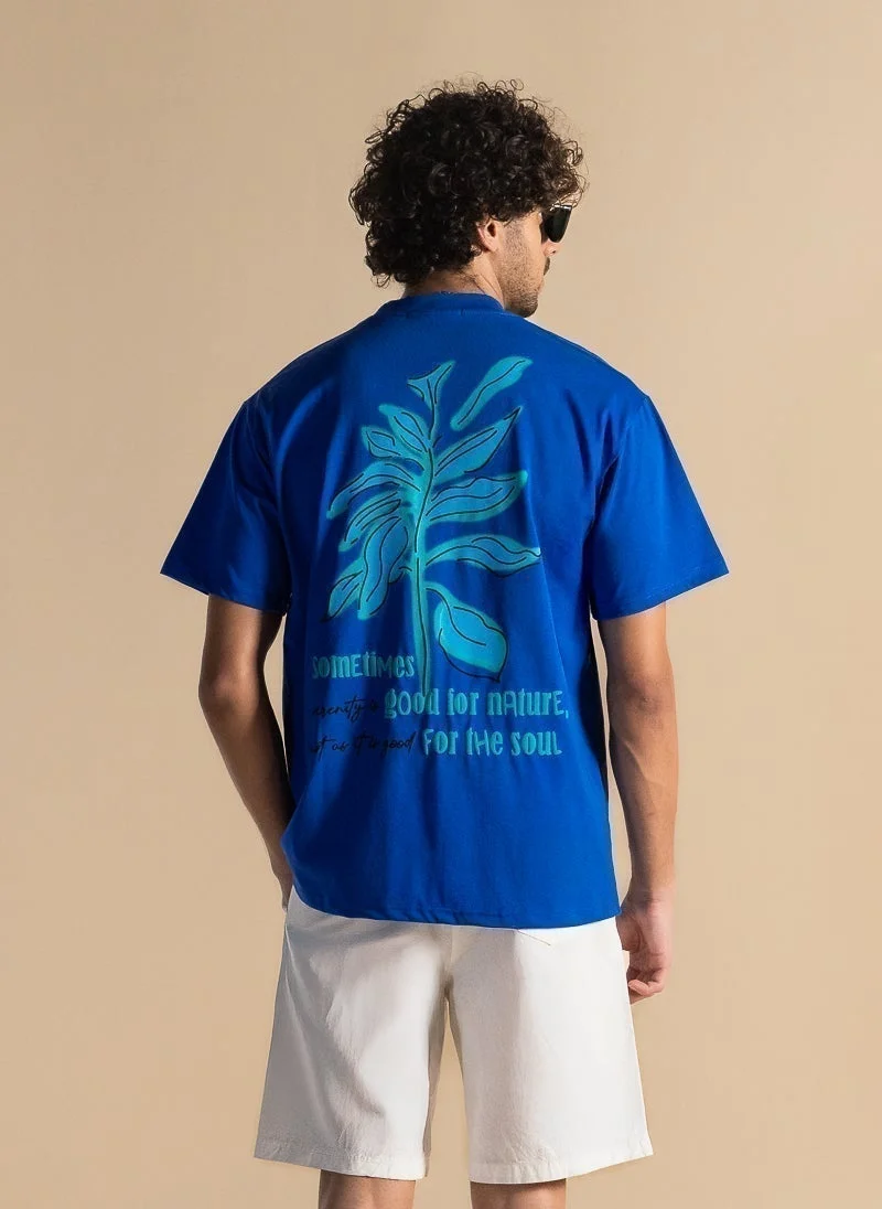 SHAPES CONTRAST PRINTED T-SHIRT