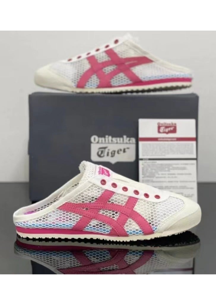 Onitsuka Tiger Men and Women Mexico66 Sabot - Slip On Cool Summer Athlesiure Sandals Shoes Pink - Image 3