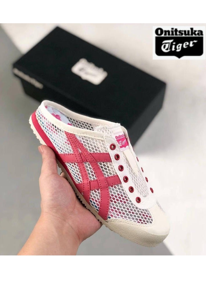 Onitsuka Tiger Men and Women Mexico66 Sabot - Slip On Cool Summer Athlesiure Sandals Shoes Pink - Image 2
