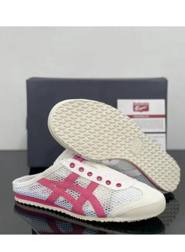 Onitsuka Tiger Men and Women Mexico66 Sabot - Slip On Cool Summer Athlesiure Sandals Shoes Pink - Image 5