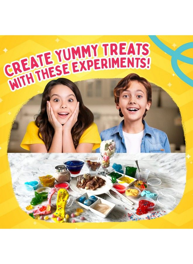 Playz Edible Slime Candy Making Food Science Chemistry Kit For Kids With 25+ Stem Experiments To Make Slimy Hot Chocolate Marshmallows Snot Blood Slugs Worms And More!  - Image 3
