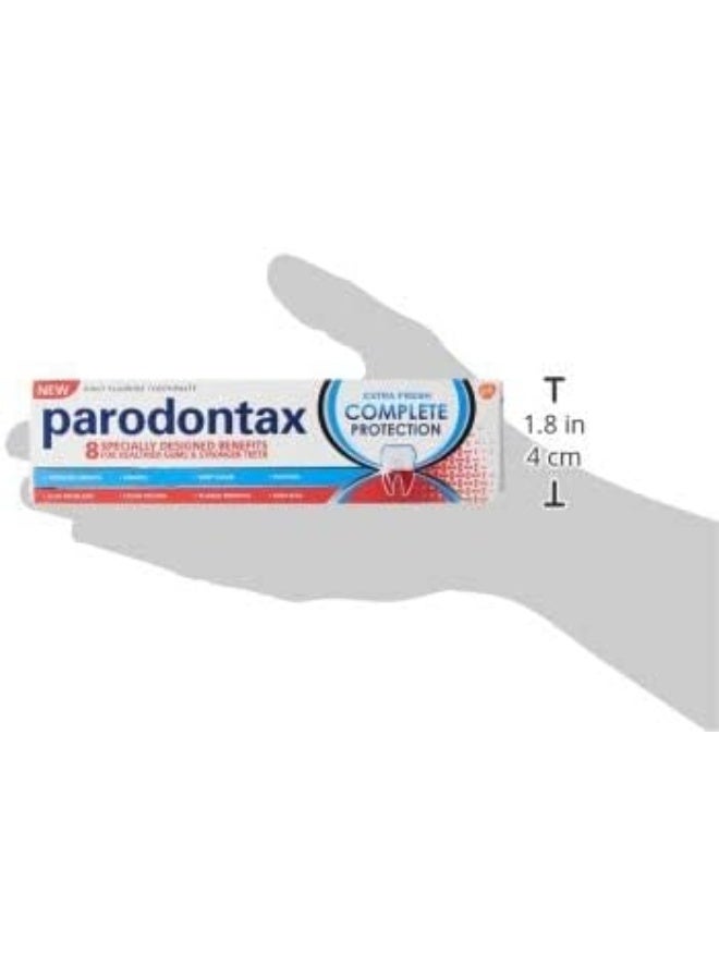 بارودونتاكس معجون أسنان بالفلورايد للحماية الكاملة من بارودونتكس منعش للغاية للعناية باللثة ، 75 مل - Image 4