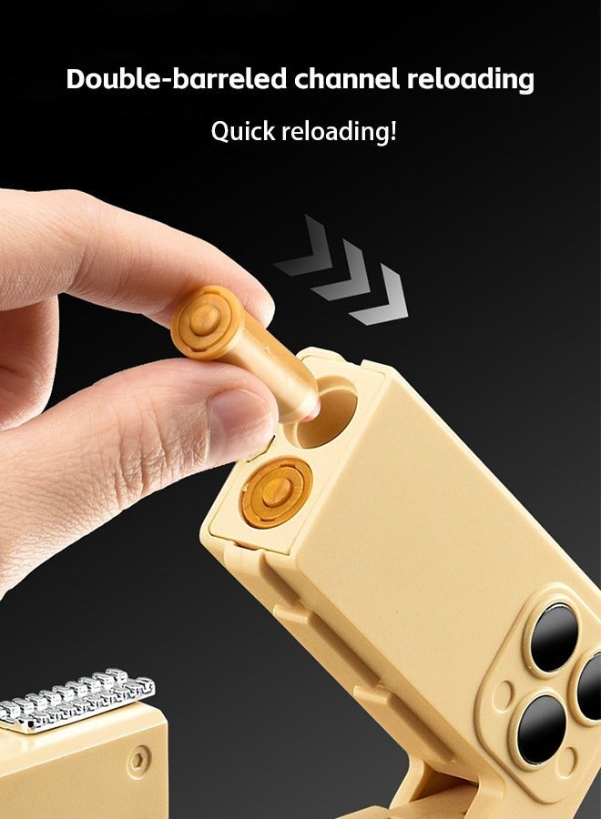 Lemon Foldable Gun Toy, Shooting Game Toy, with Eva Soft Bullet, Kids Toy Gun Set - Image 3