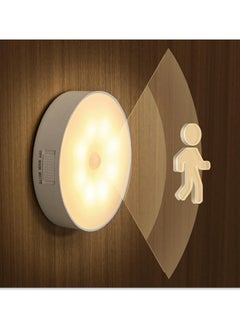 Generic (2-Pack)Updated Motion Sensor Night Light, 3M/120° Detection Range and 2 Color Temperatures Rechargeable Motion Sensor Light Indoor, Closet Lights, Hallway Light, Puck Lights for Bedroom or Kitchen(White)  - Image 1