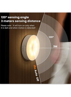 Generic (2-Pack)Updated Motion Sensor Night Light, 3M/120° Detection Range and 2 Color Temperatures Rechargeable Motion Sensor Light Indoor, Closet Lights, Hallway Light, Puck Lights for Bedroom or Kitchen(White)  - Image 3