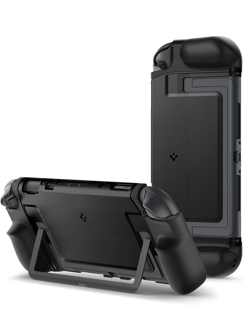 Spigen Dual Grip Nintendo Switch 2 Case Cover (2025) Kickstand Compatible Case with Enhanced Grip - Black  - Image 1