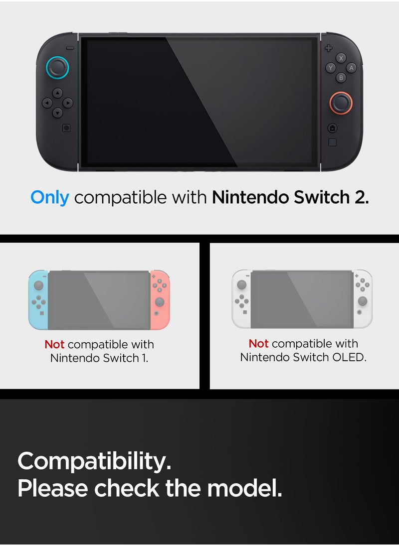 Spigen Dual Grip Nintendo Switch 2 Case Cover (2025) Kickstand Compatible Case with Enhanced Grip - Black  - Image 2