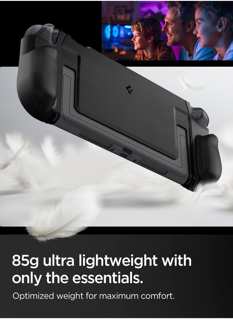 Dual Grip Nintendo Switch 2 Case Cover (2025) Kickstand Compatible Case with Enhanced Grip - Black