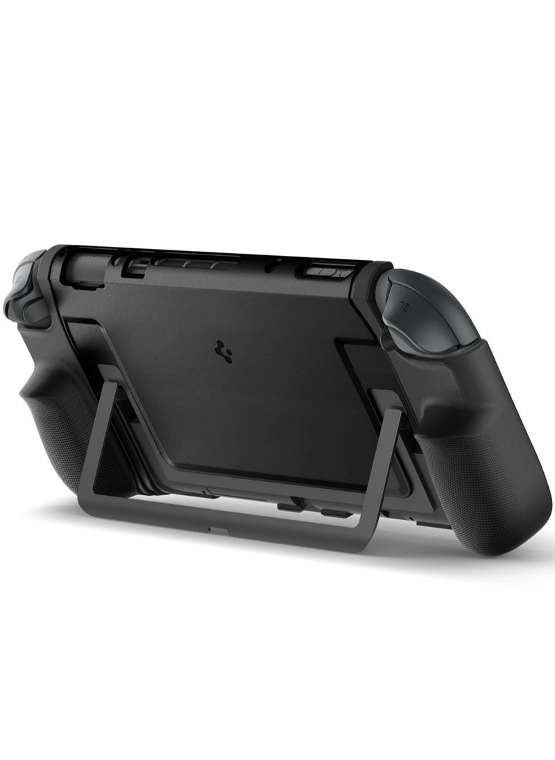 Dual Grip Nintendo Switch 2 Case Cover (2025) Kickstand Compatible Case with Enhanced Grip - Black