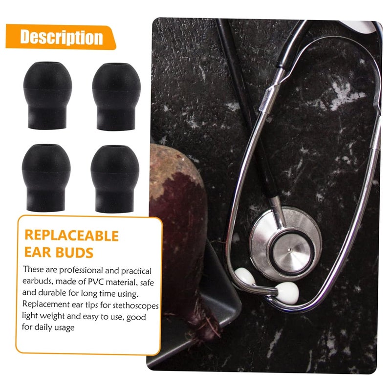 4Pcs Replacement Earbuds for Stethoscopes Ear Tips Comfortable and Lightweight for Hospital Clinic Use Portable Ear Accessories - Image 5